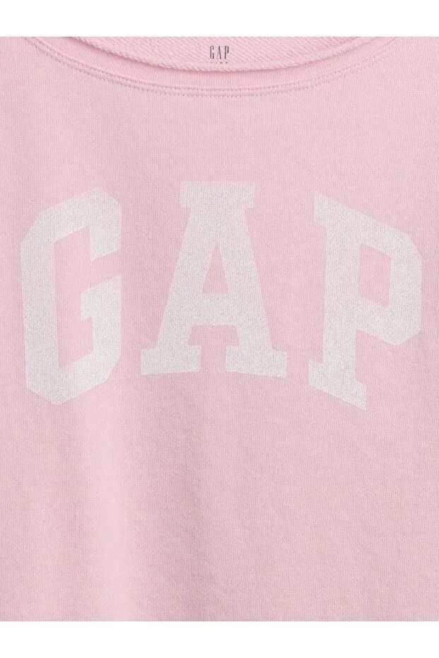 Детское для девочек свитшот с длинным рукавом Gap, Pink-002 — фото 2