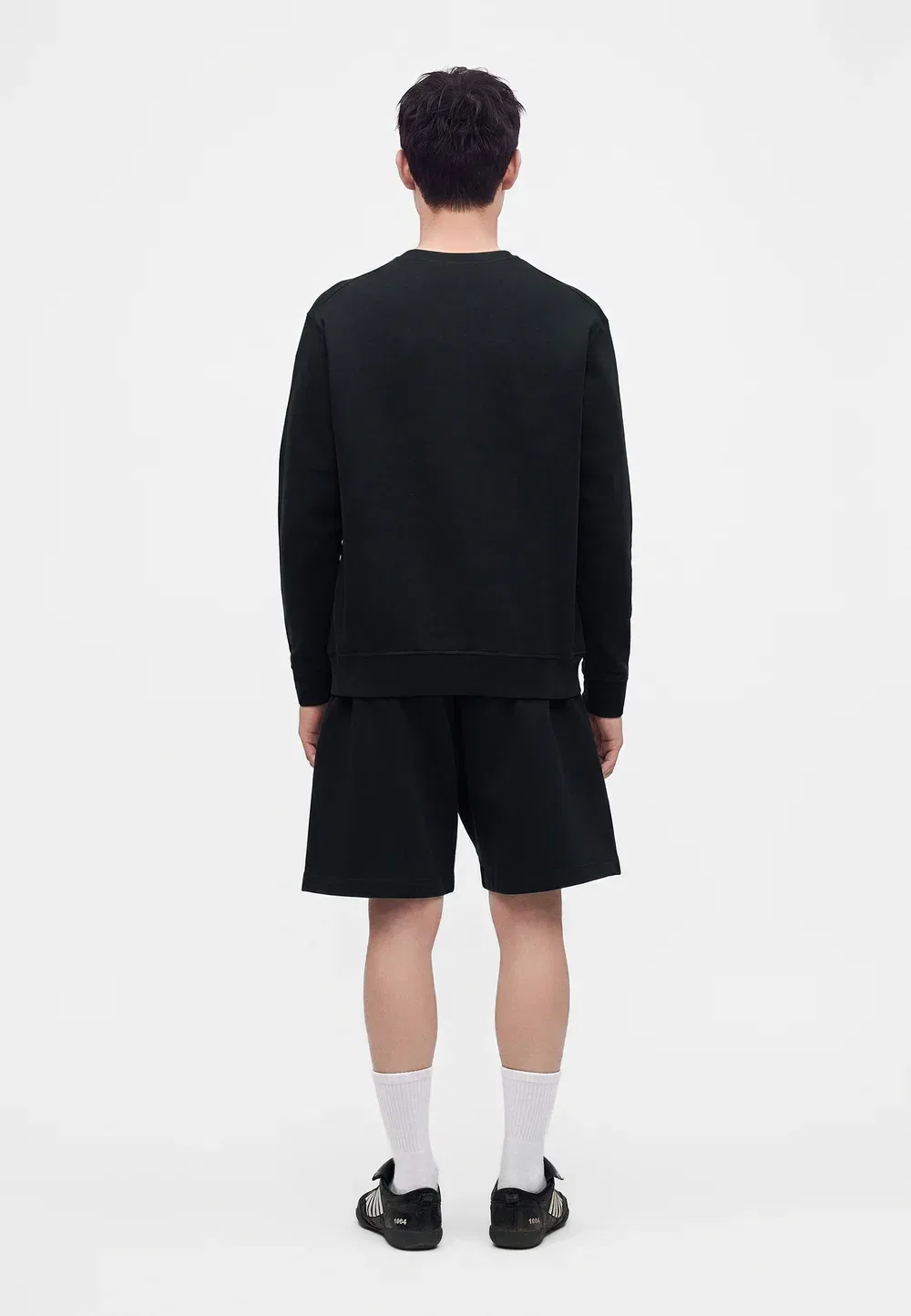 Металлическая перевернутая стильная толстовка с круглым вырезом Dsquared2, Black — фото 3