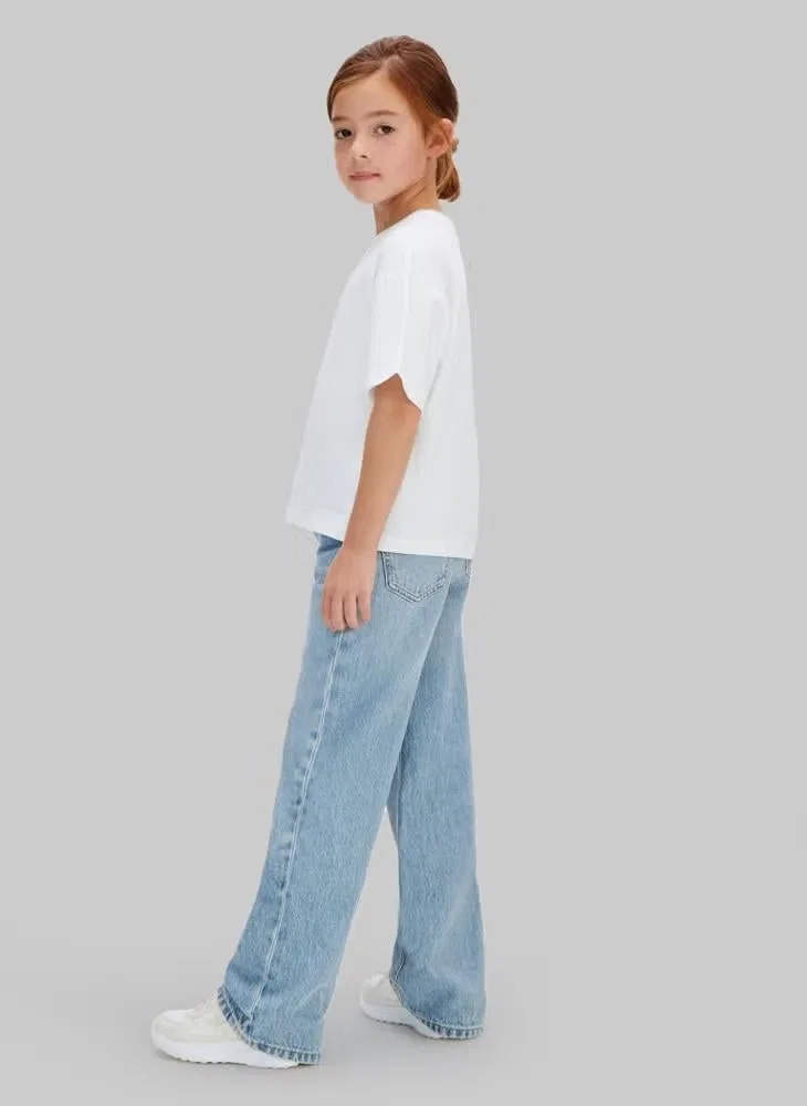 Футболка с принтом монограммы Calvin Klein Jeans, белый — фото 2