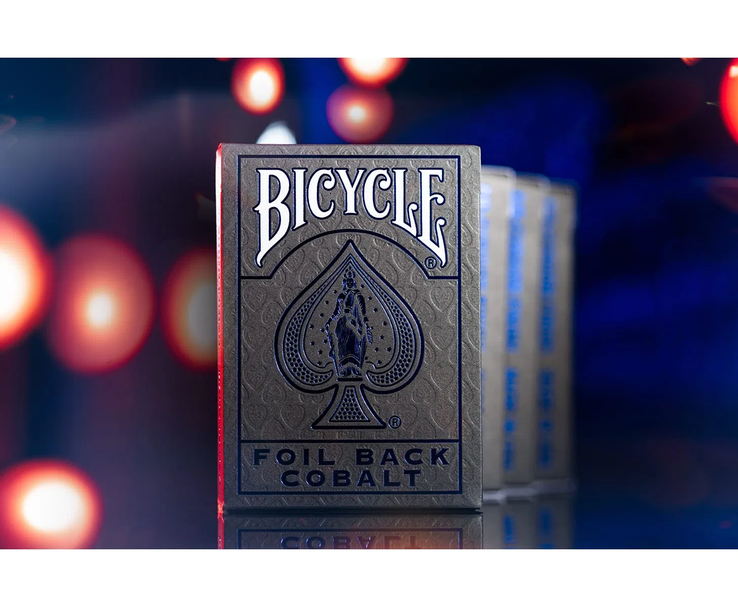Карточная колода с фольгированной рубашкой Bicycle Kartendeck Foil Back Cartamundi Deutschland, синий — фото 2