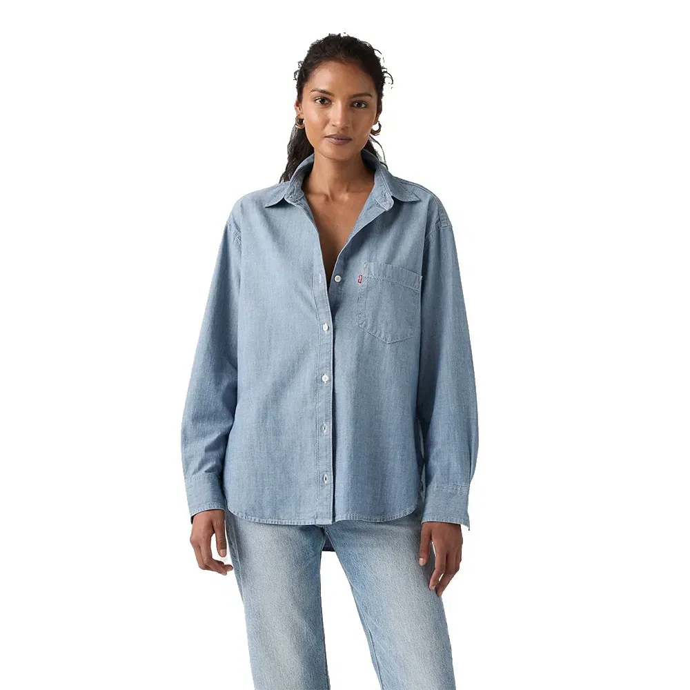 Женская рубашка с длинным рукавом Harlie Boyfriend Levi's, Blue