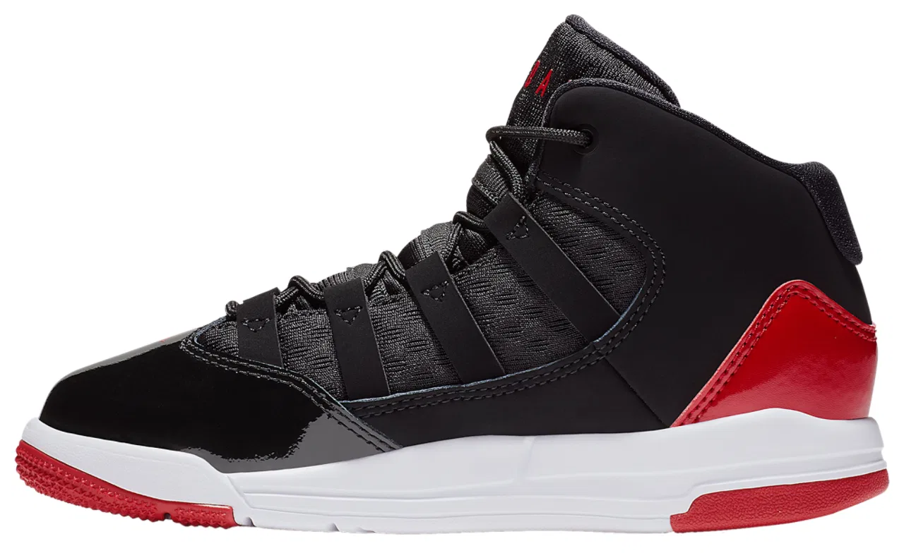 Детские баскетбольные кроссовки Max Aura Jordan, цвет Black/Black/Gym Red — фото 2