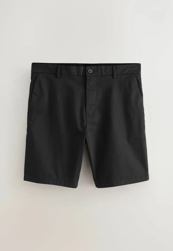 Шорты хлопковые Regular fit - stretch chino shorts 3 pack Next Ink Charcoal, черный/синий — фото 4