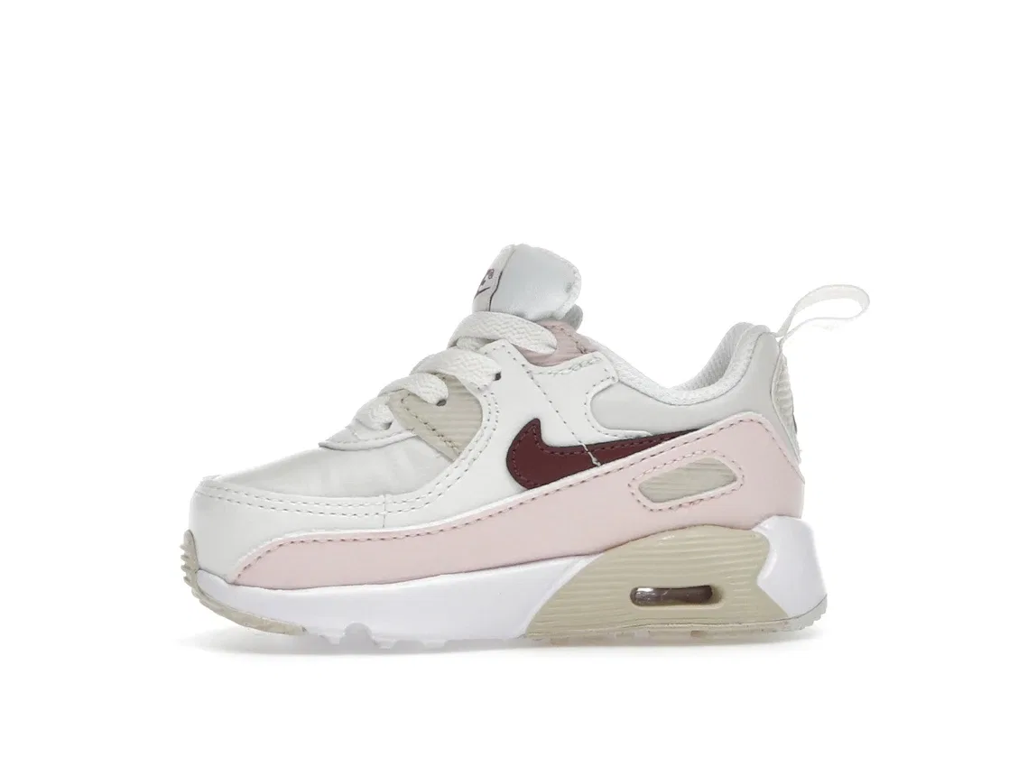 Детские кроссовки для мальчиков и девочек Nike Air Max 90 EasyOn, Phantom Echo Pink Sail Dark Team Red — фото 3