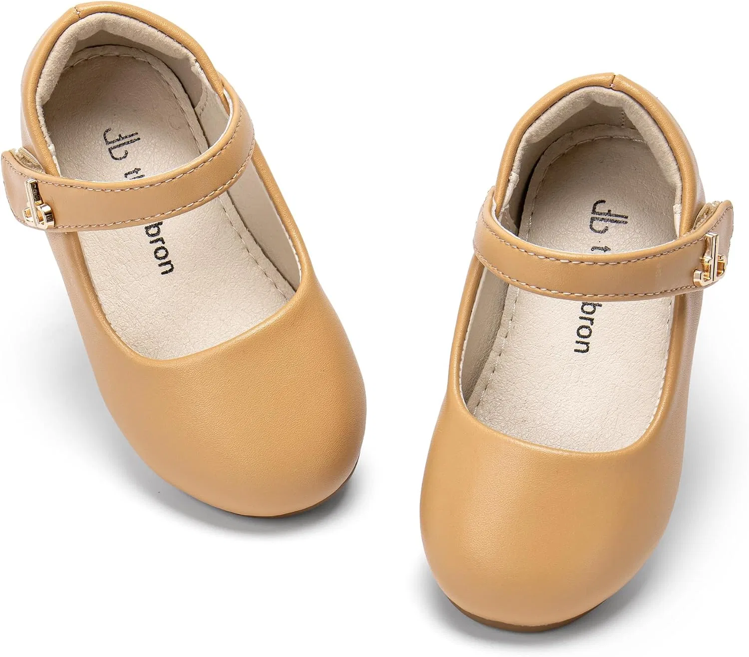 Детские туфли Мэри Джейн для девочек Retro Brogue Style THEE BRON, Light Brown