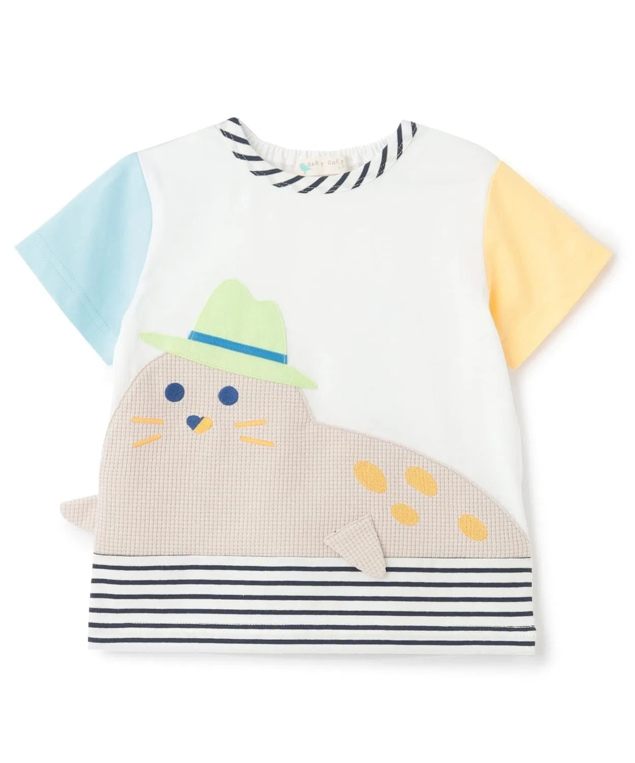 Детская футболка с принтом тюленя Модель Seal T-Shirt baby cheer, Blue — фото 2