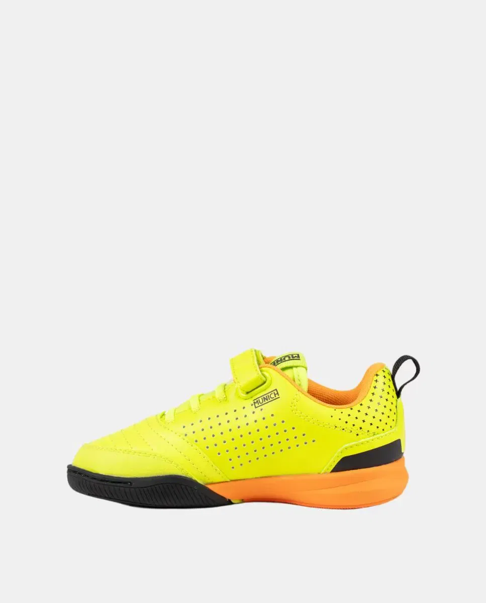 Детские кроссовки для футзала с эластичными шнурками RONDITO KID ELASTIC LACES 15 Munich, Amarillo Claro — фото 4