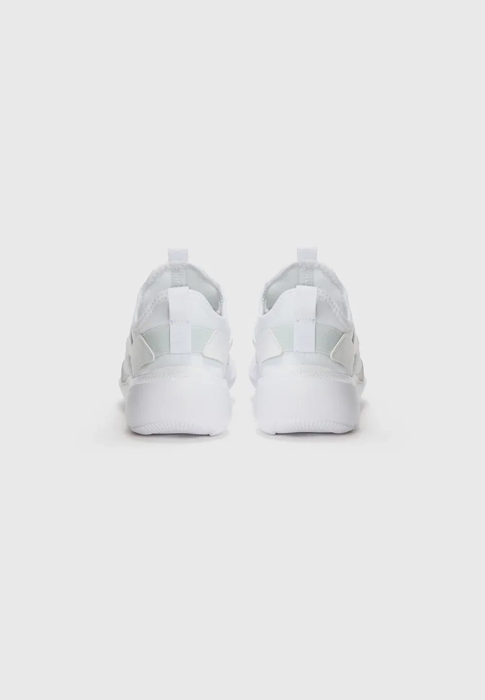 Кроссовки Flex Runner 4 унисекс - для бега по улицам Nike Performance, White/Platinum-Coloured/White — фото 3