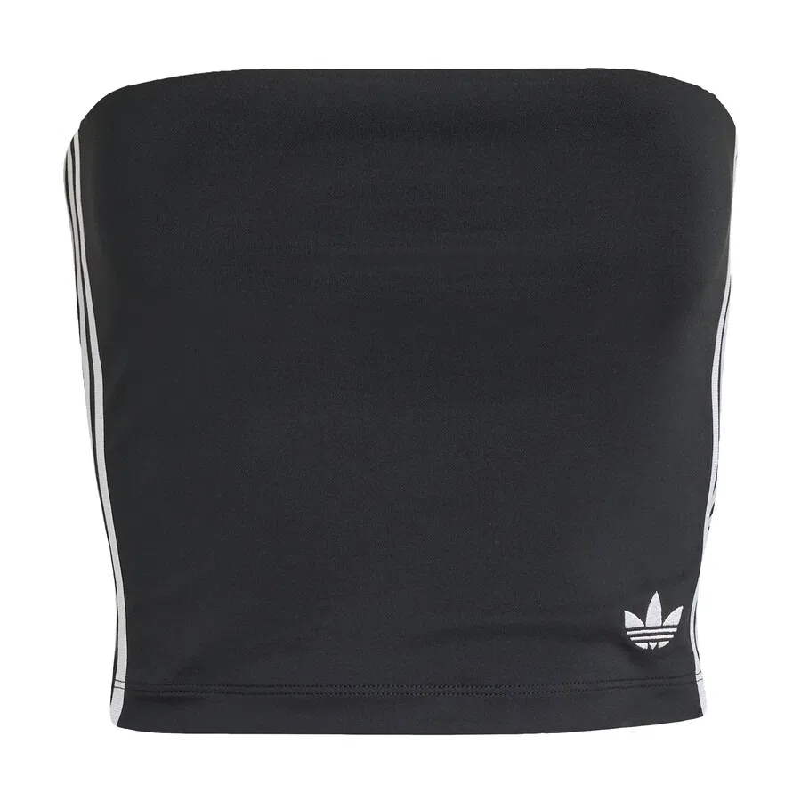 Топ ADIDAS ORIGINALS '3 STRIPES TUBE' черного цвета