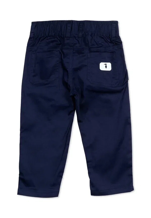 Брюки хлопковые Pantaloni Tru Trussardi Junior, синий — фото 2