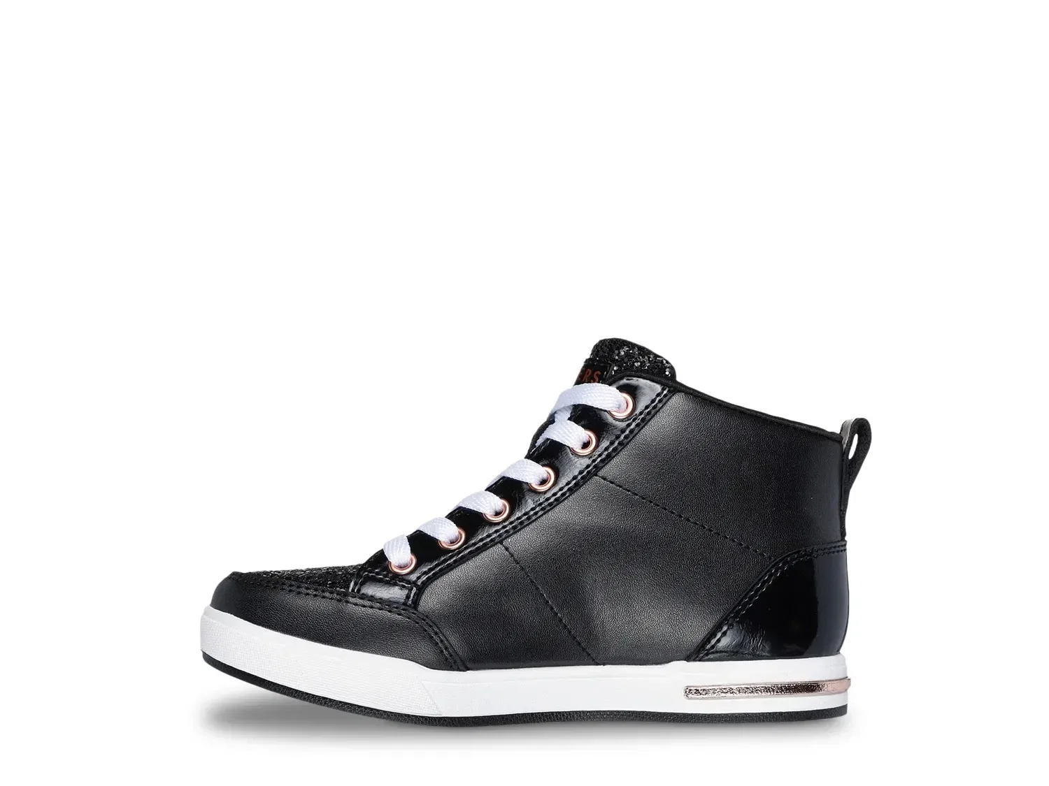 Кроссовки детские с блестками Shoutouts 2.0 Trendy Star Skechers, черно-розовое золото — фото 2