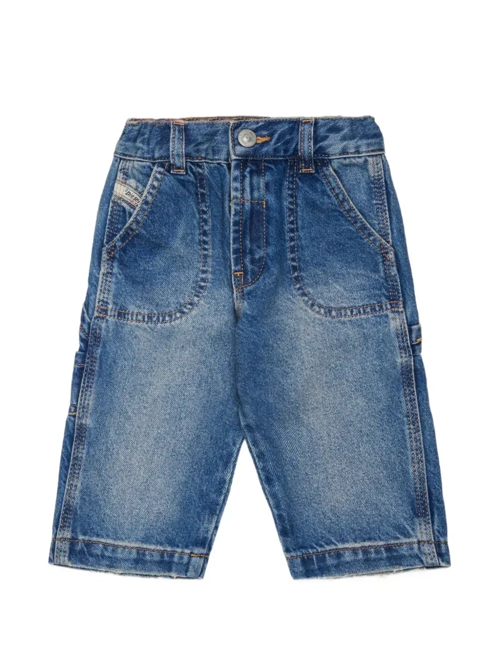 Джинсы D-Bart-B с вышитым логотипом Diesel Kids, синий