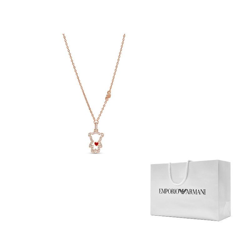 

EMPORIO ARMANI Подвеска из латуни с покрытием из розового золота 14 карат