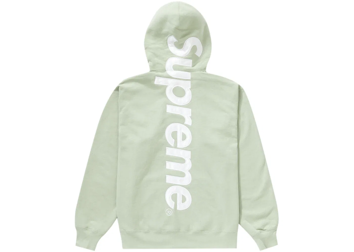 Мужская худи с аппликацией Supreme Satin Appliqué Hooded Sweatshirt, Mint