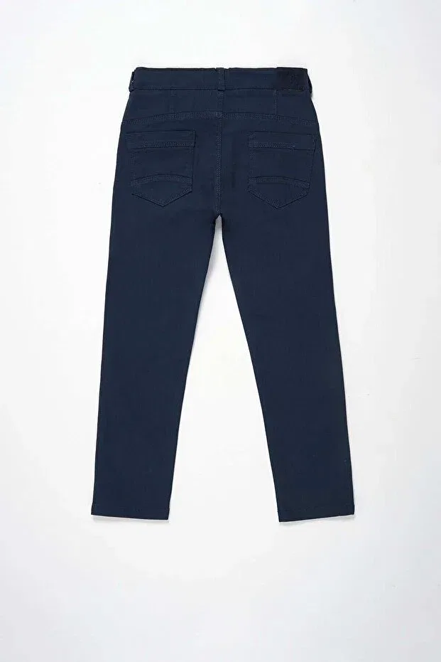 Детские брюки для девочек зауженные Doctor Junior, Navy Blue — фото 2