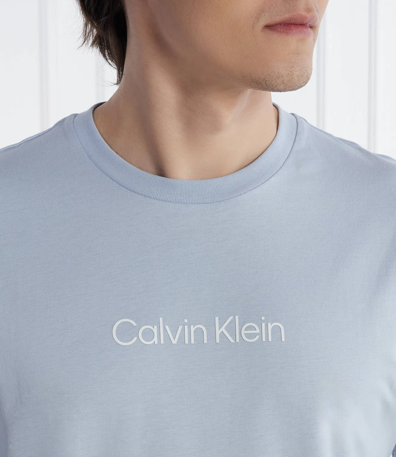 Футболка с круглым вырезом Calvin Klein, Azzurro — фото 4