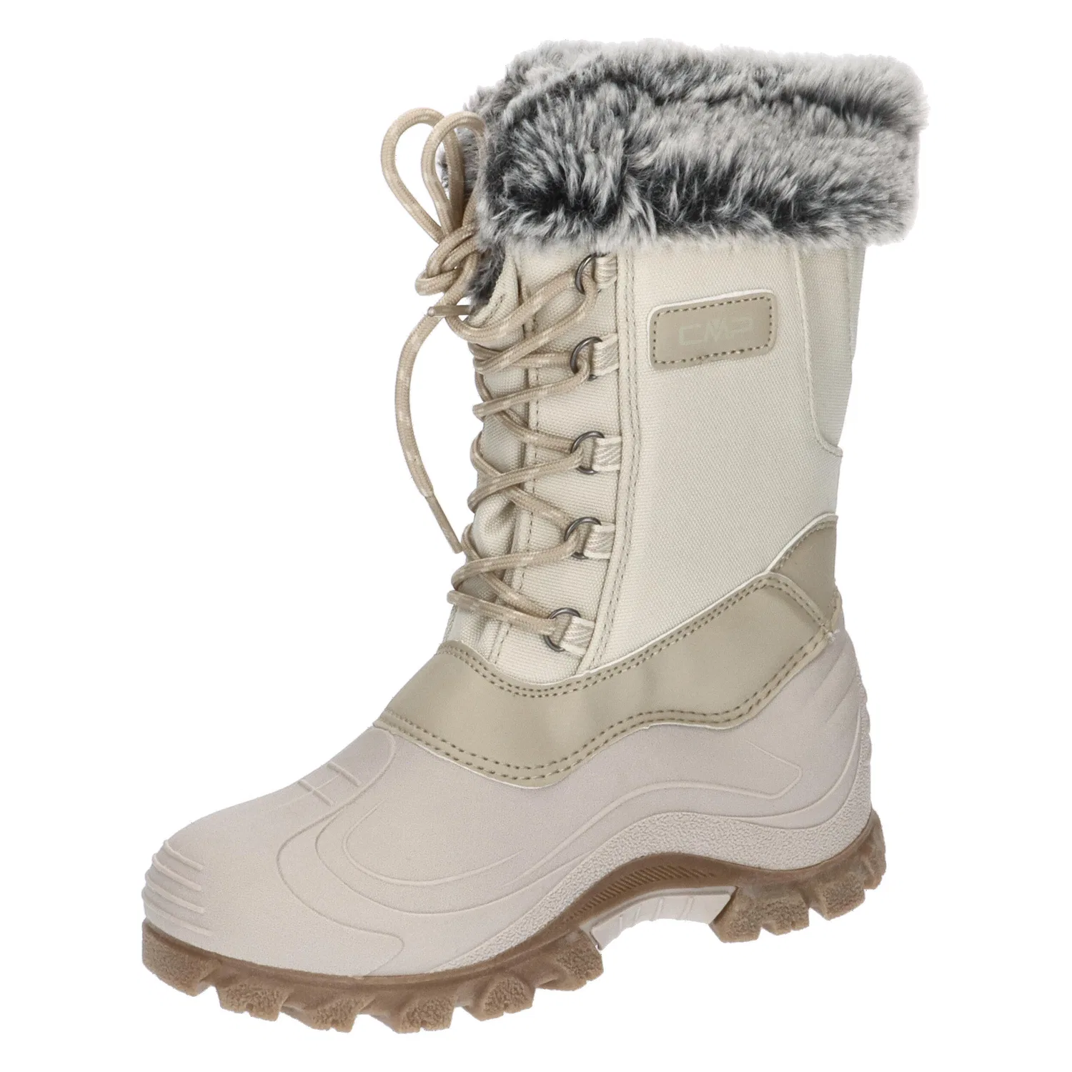 Детские зимние ботинки для девочек с высоким голенищем Magdalena Snow Boots Cmp, Beige Braun Weiss