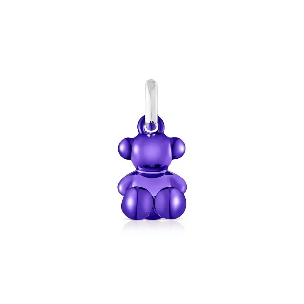 

Подвеска Tous Small Two-tone Bold Bear, серебро/сталь/фиолетовый