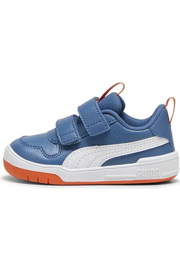 Детские повседневные ботинки для девочек с липучкой Multiflex sl v inf indigo baby casual shoes Puma, Blue — фото 2