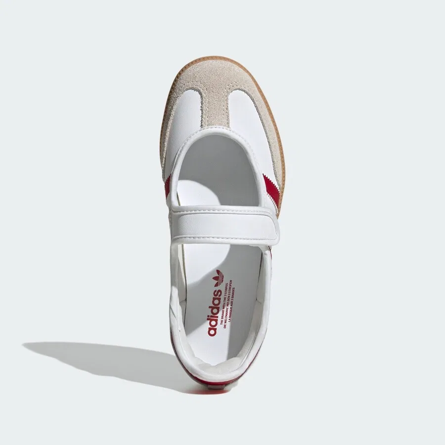Балетки ADIDAS ORIGINALS 'Samba' белого цвета — фото 3