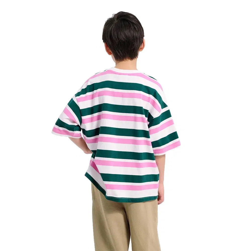 Детская футболка свободного кроя Silly Boxy Stripe Hummel, Multicolor — фото 2