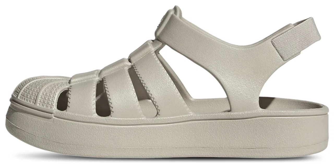 Сандалии для мальчиков Superstar Adidas, цвет Wonder Alumina/Wonder Alumina/Wonder Alumina — фото 2