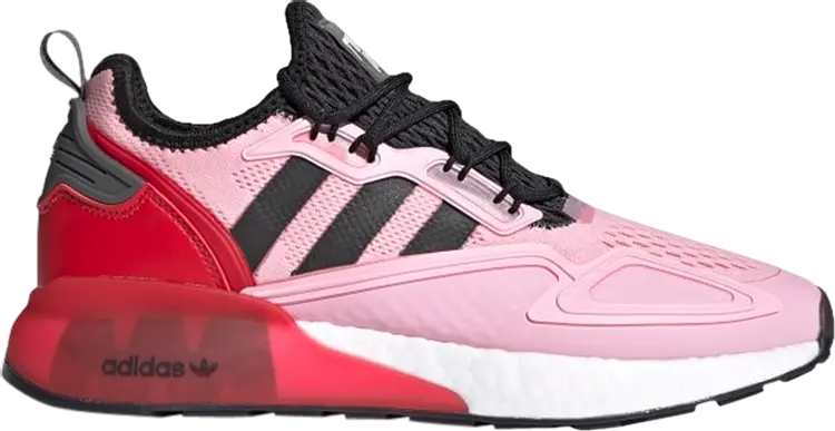 

Кроссовки Adidas Ninja x ZX 2K Boost 'Time In - True Pink Scarlet', розовый