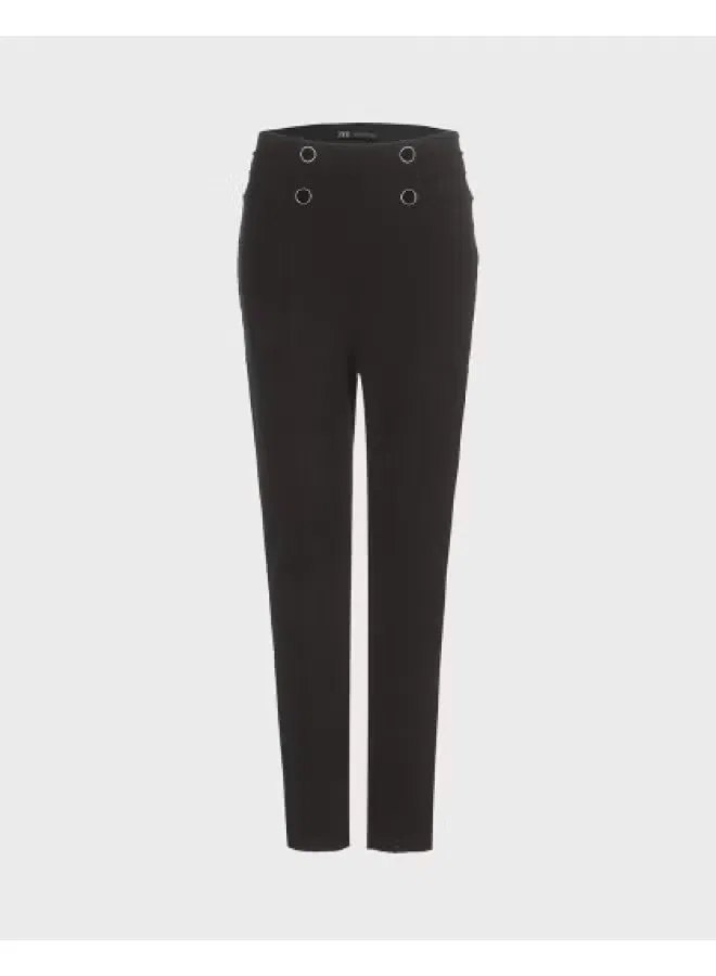 Брюки мягкие облегающие Zara, черный