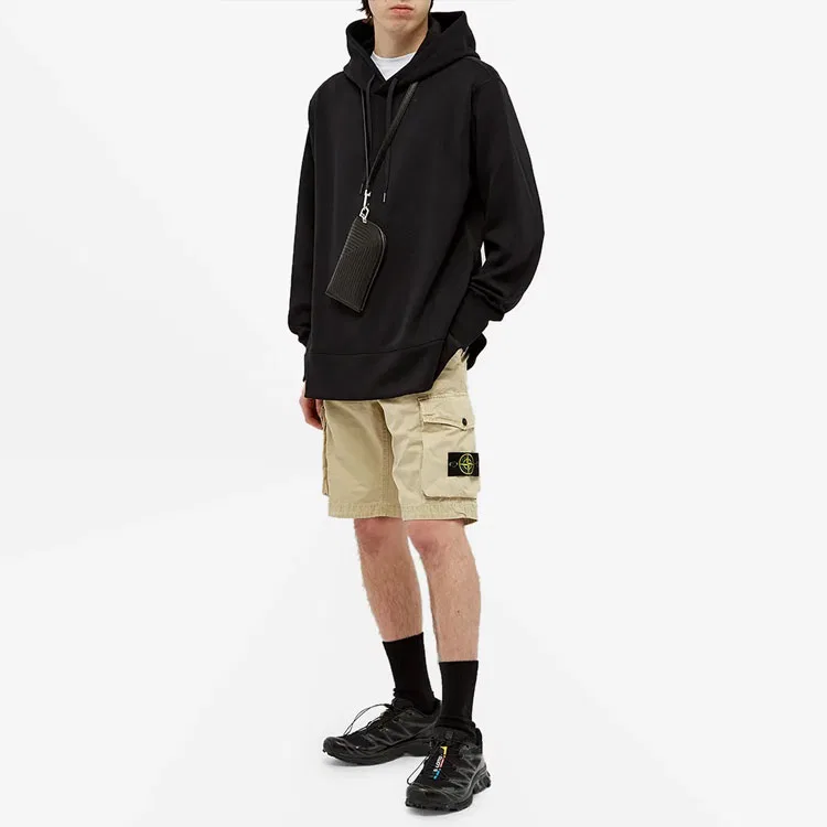 Шорты карго из хлопкового канваса, STONE ISLAND, Beige Yellow — фото 3