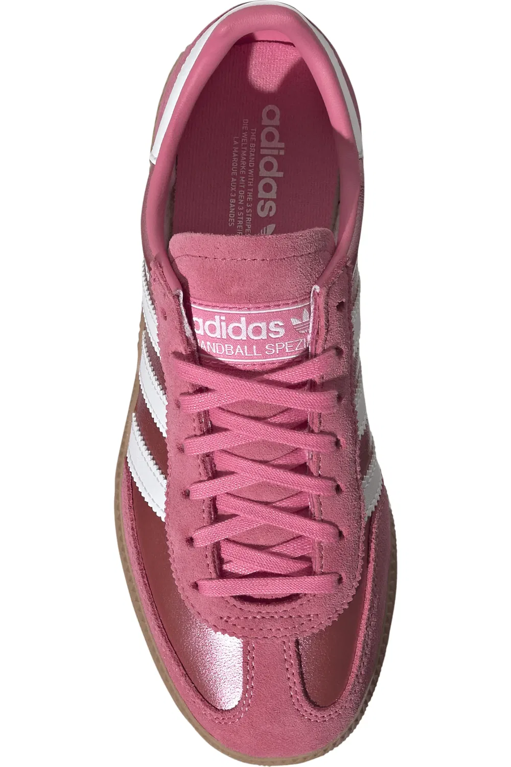Детские кроссовки для гандбола Handball Spezial adidas, Pink Fusion/White/Gum — фото 4