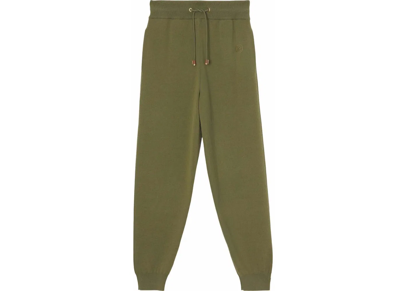 Женские спортивные брюки из шерсти и кашемира Burberry, Green