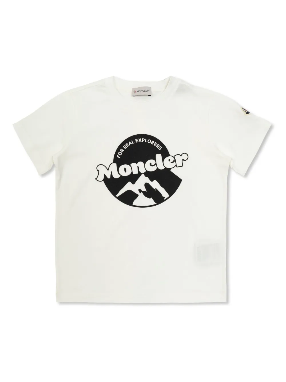 

Футболка с логотипом Moncler Enfant, белый