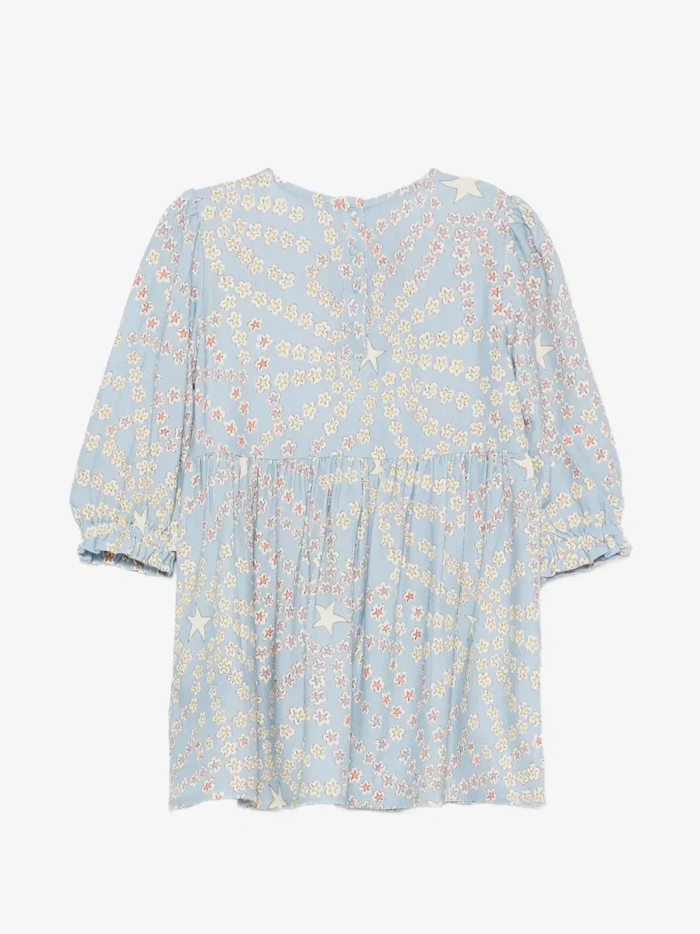 Платье в горошек со звездами Stella McCartney Kids, синий — фото 2