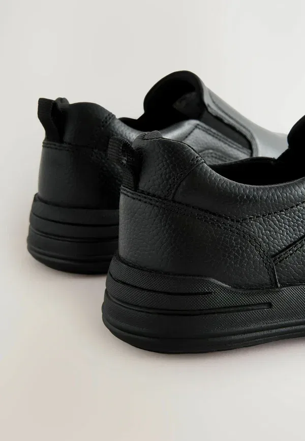 Туфли кожаные school loafers Next, черный — фото 4