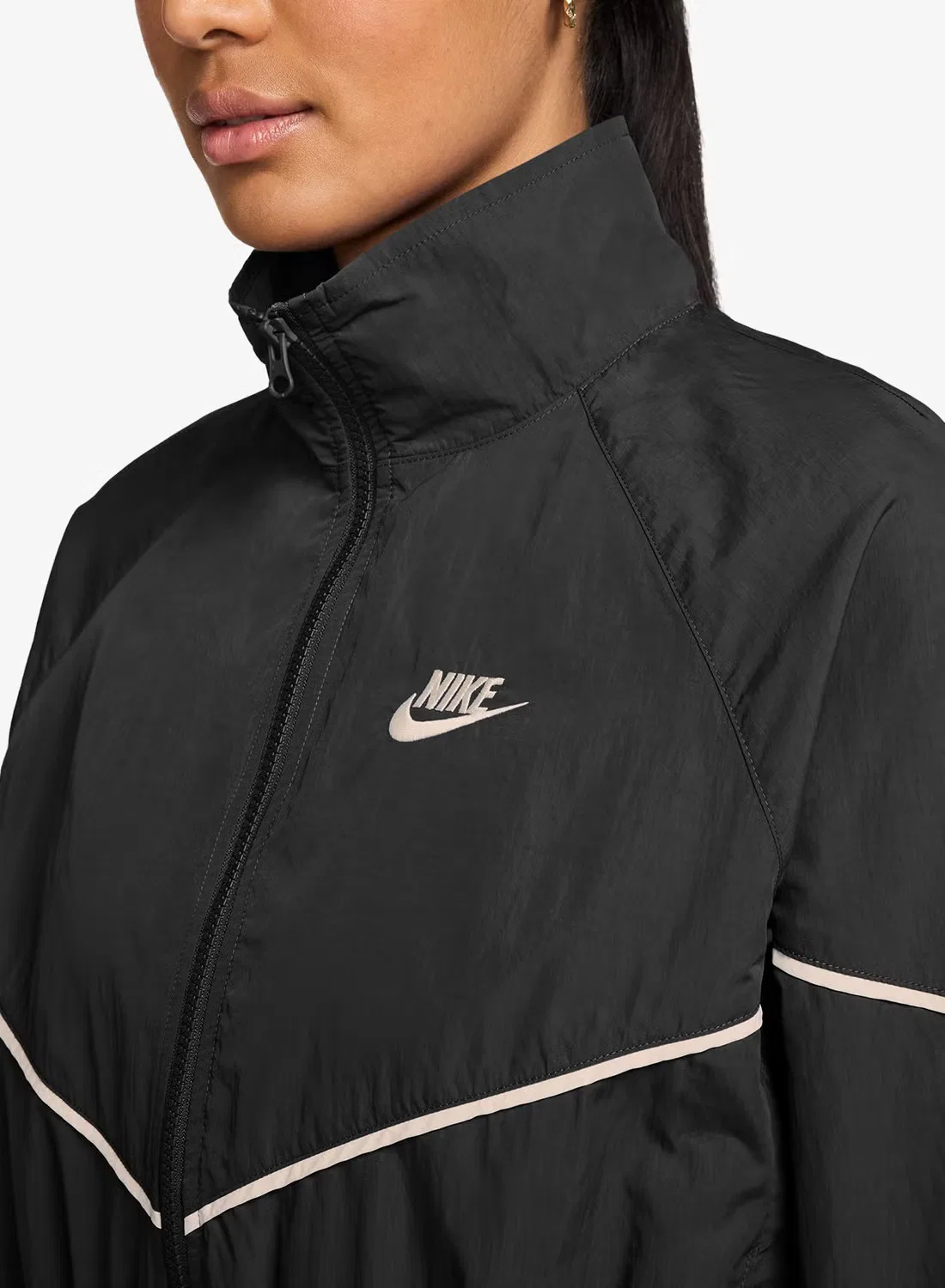 Куртка ветровка с длинным рукавом Nsw woven speed Nike, черный — фото 3