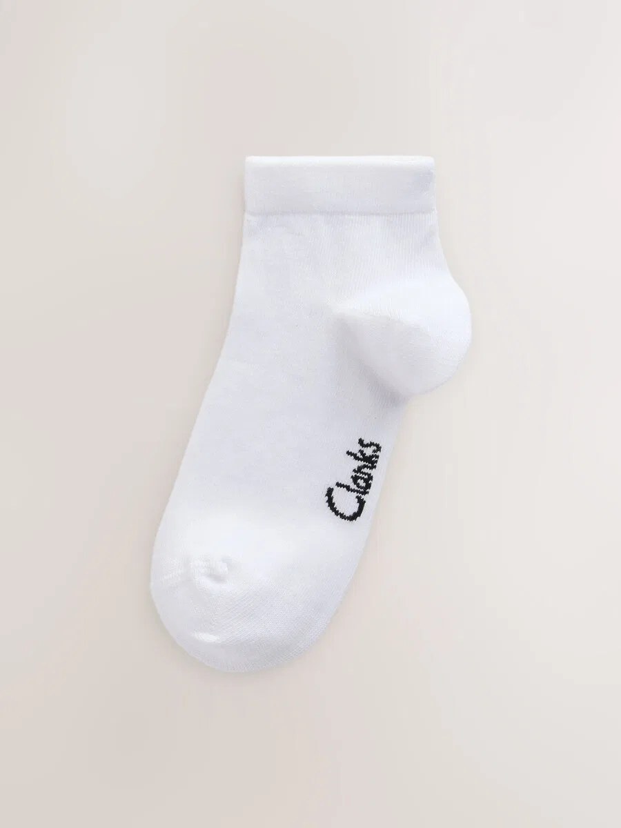 Носки Clarks "Снова в школу" белого цвета — фото 2