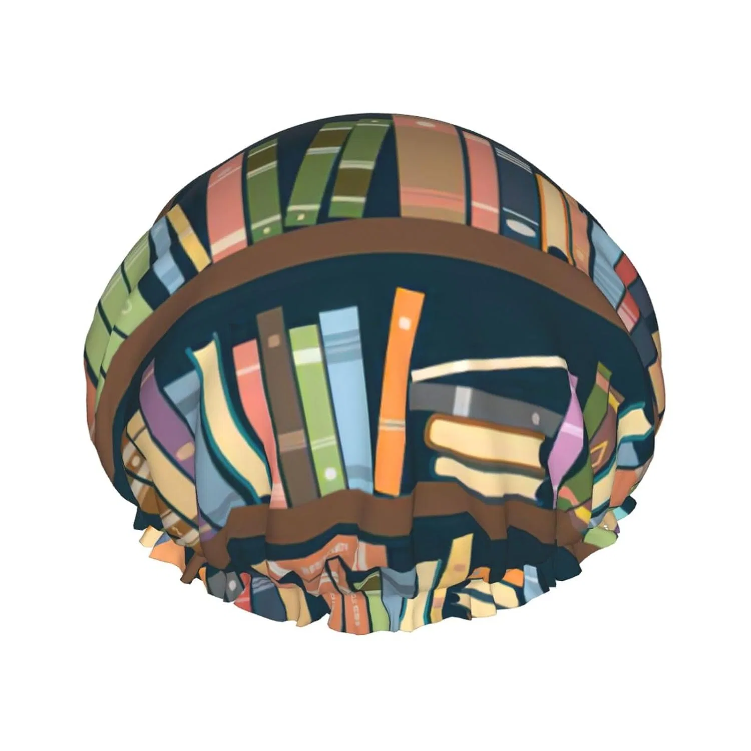 Шапочка для душа с принтом Книжный червь, DUWAA, 1 шт, Schwarz