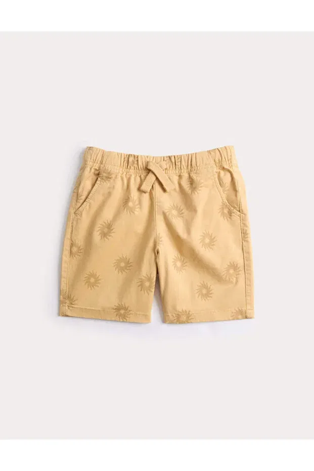 Детские шорты для мальчиков хлопковые с принтом Marks & Spencer, Sand