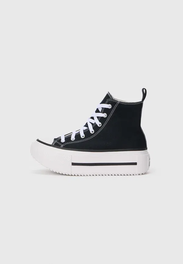 Кроссовки Chuck Taylor All Star Lift Double Stack унисекс - высокие кроссовки Converse, белый/черный