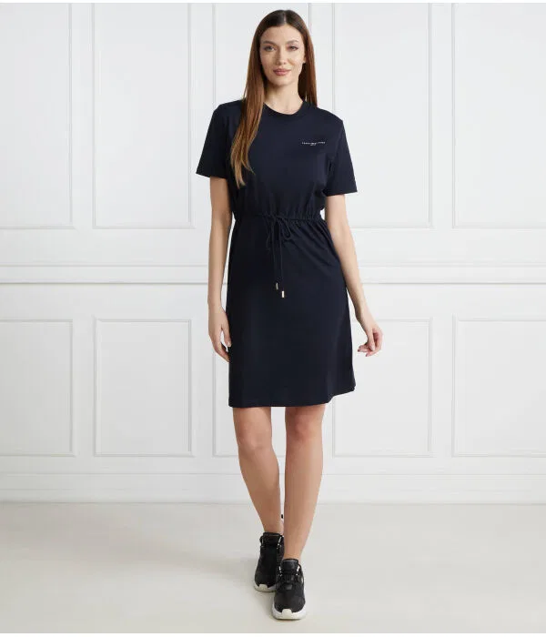 Женское платье хлопковое Tommy Hilfiger, Blu Marino — фото 2