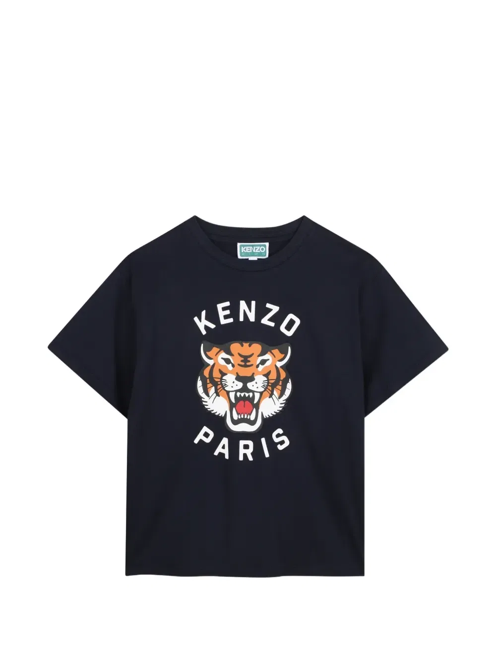 Футболка Tiger Head Kenzo Kids, черный