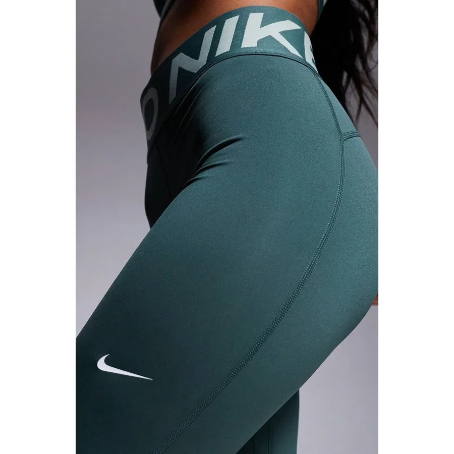 Женские леггинсы с высокой посадкой Pro Sculpt Dri-FIT Nike, Темно-зеленый — фото 4