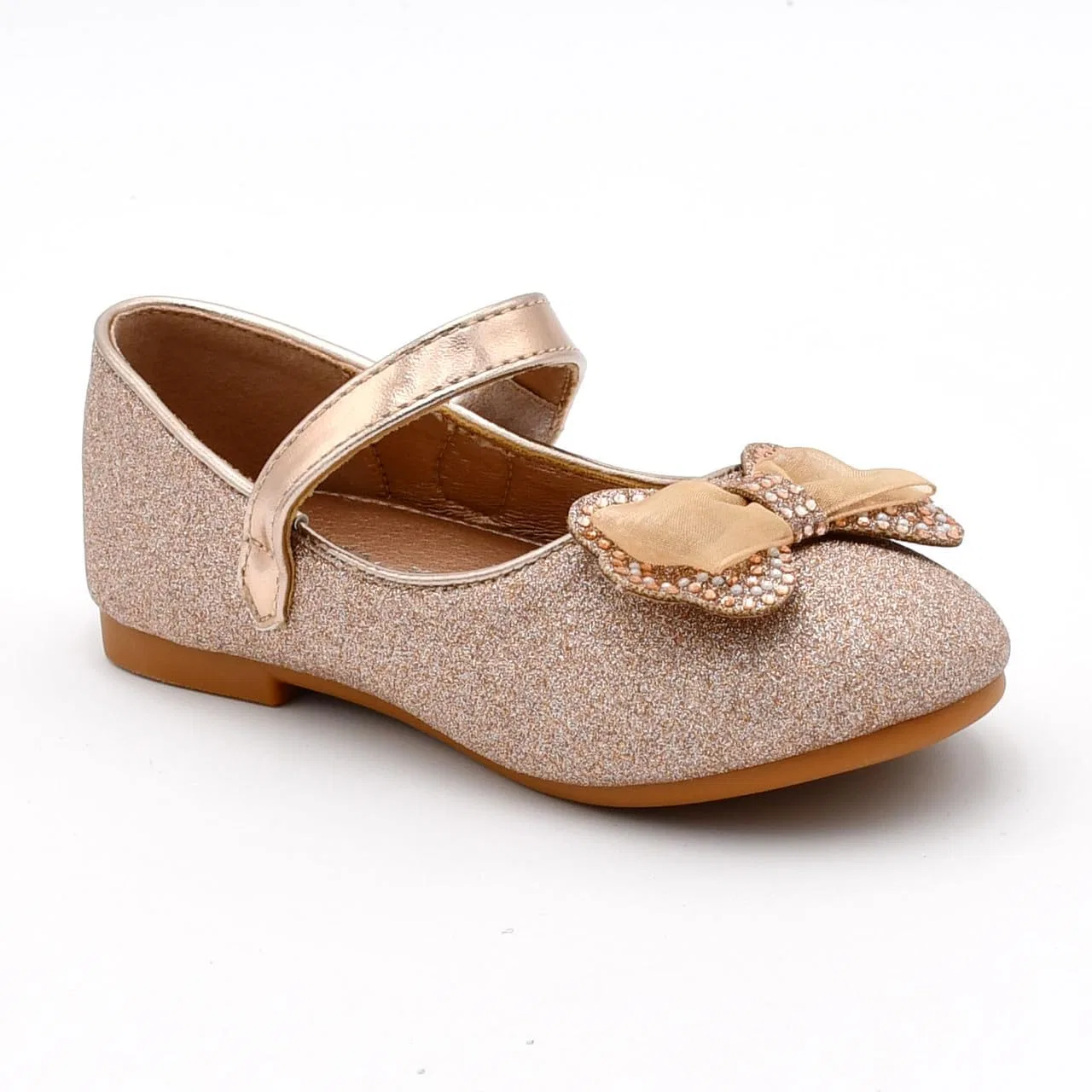 Детские балетки для девочек Nova Utopia Nova Footwear, Champagneglitter — фото 3