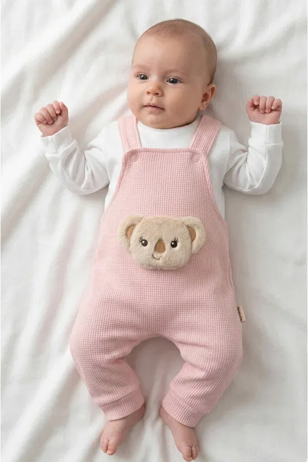 Детский комбинезон-салопет с принтом Hobbe Baby, Pink
