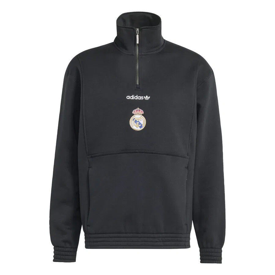 Толстовка ADIDAS PERFORMANCE 'Real Madrid EQT' черного цвета