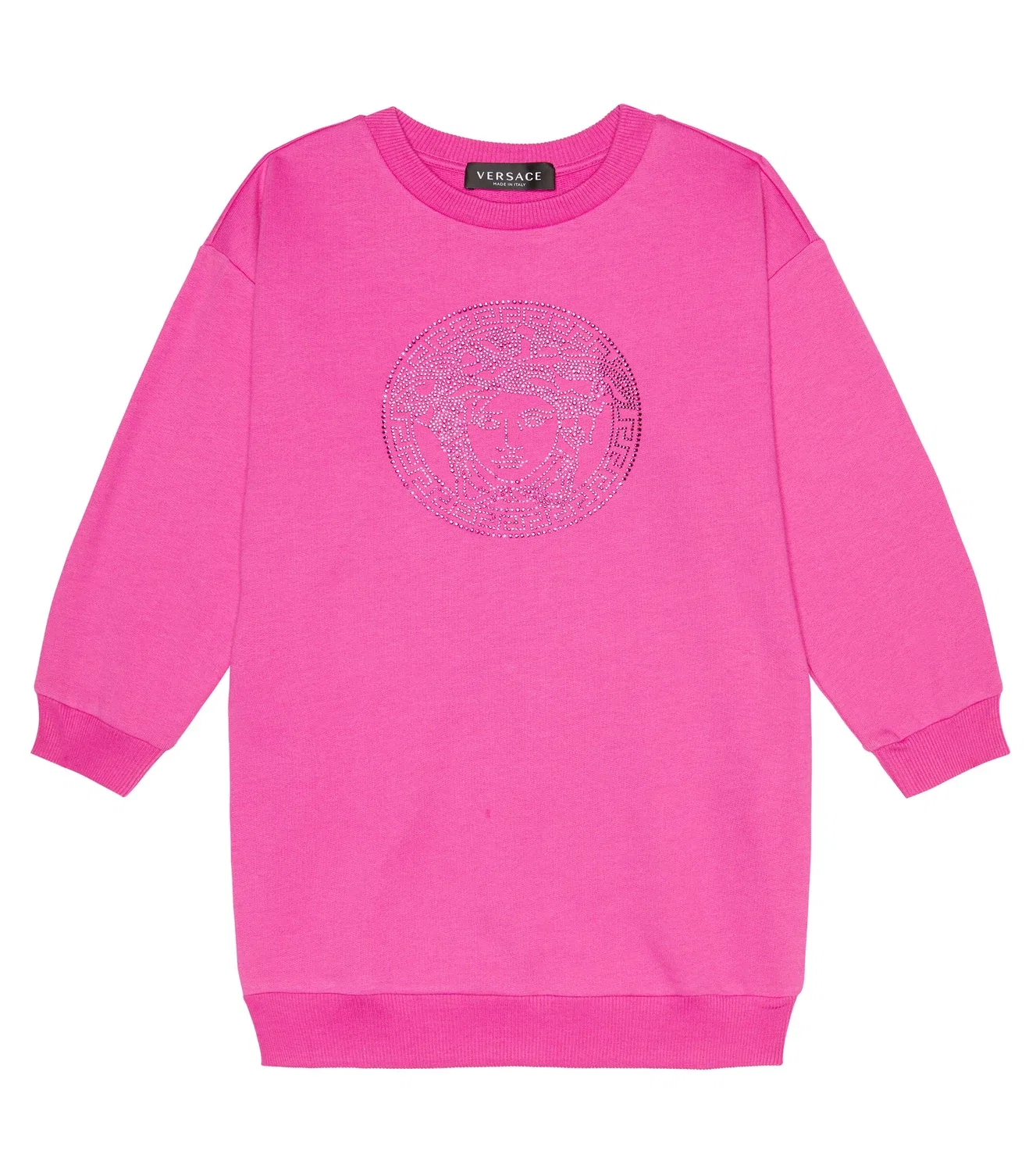 Платье-толстовка Medusa Versace Kids, розовый