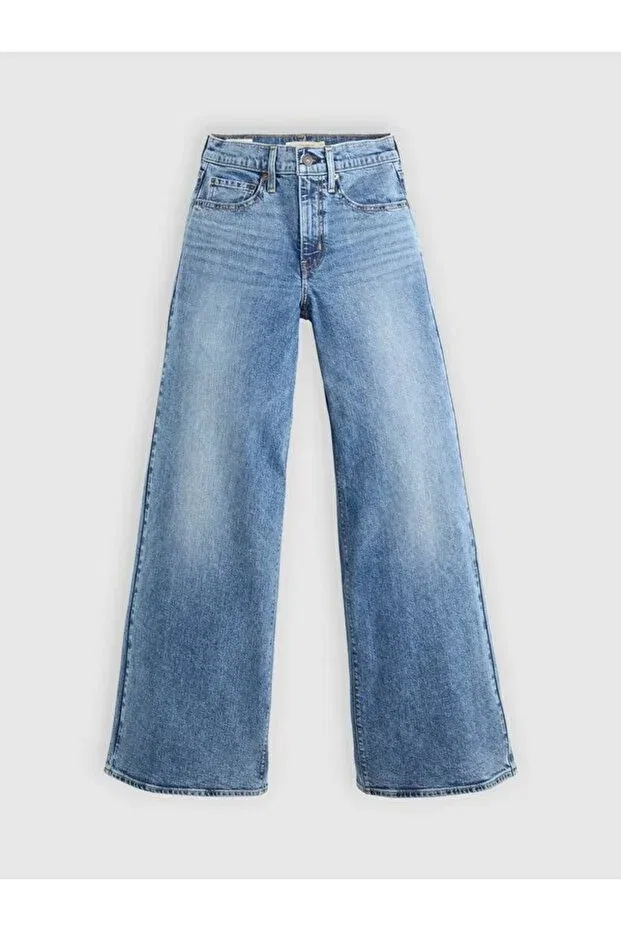 Женские джинсы с широкой штаниной Levi'S, Med Indigo - Worn In