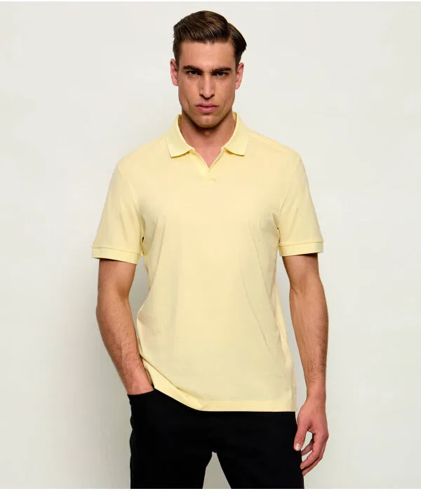 Мужское поло с длинным рукавом Ponti 75_DB BOSS, Giallo