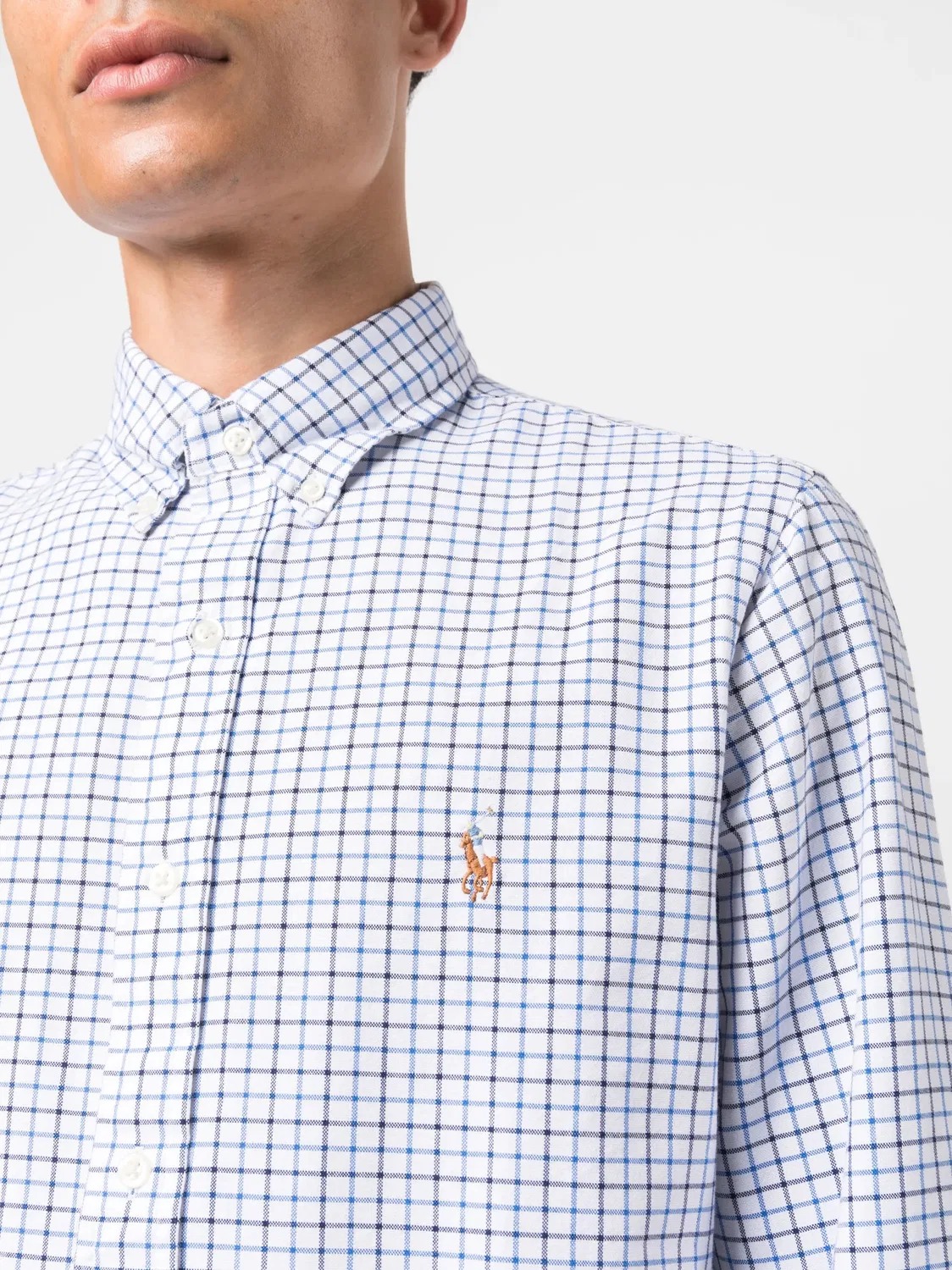 Рубашка из хлопка с вышитым логотипом Polo Ralph Lauren, белый — фото 4