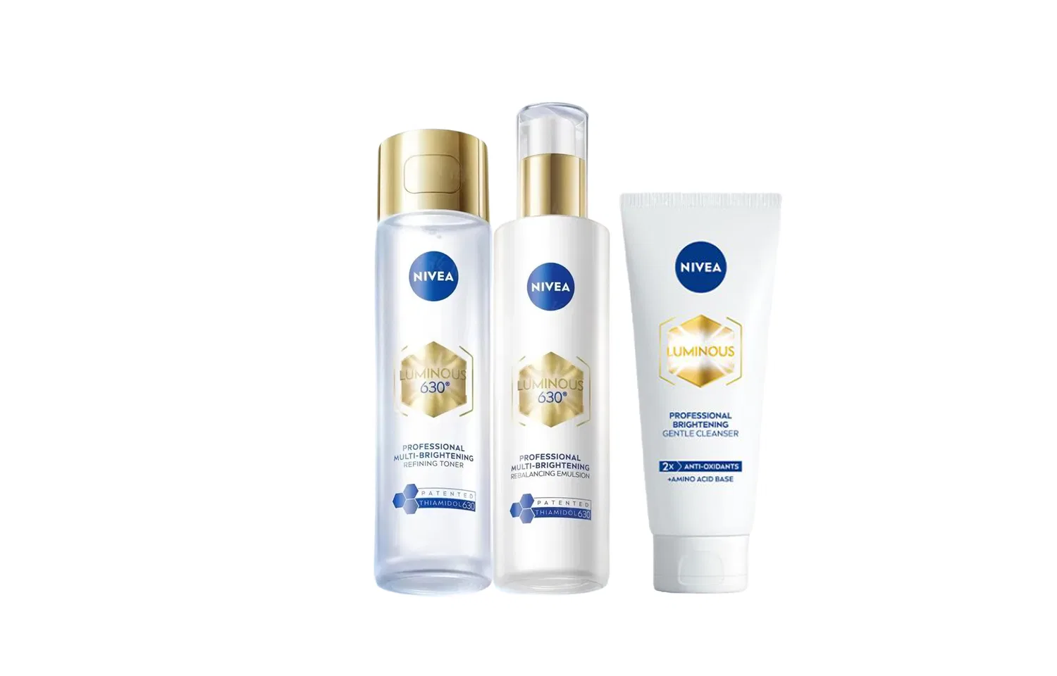 Набор для ухода за кожей NIVEA 630, с сывороткой и очищающим средством, 120 мл + 100 мл + 100 г